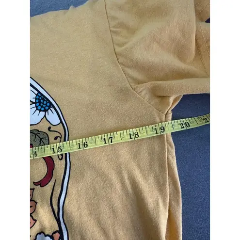 Hasta Siempre Sugar Skull Graphic Tee Yellow Medium