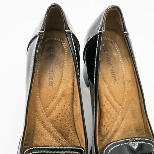 Naturalizer Vintage 90s Black Buckle Loafer Pumps