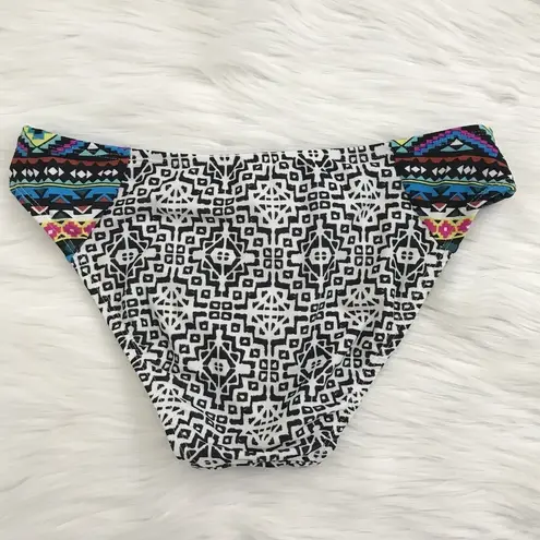 Hula Honey Swimwear Contrast Print Small Tribal
