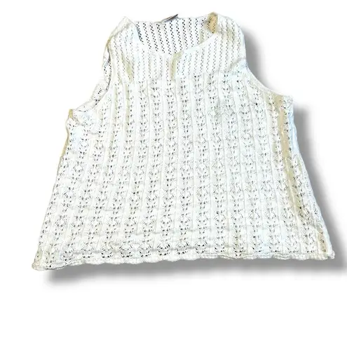 Wilfred Aritzia Philippa Top Size Small Light Birch Pointelle-knit tank top