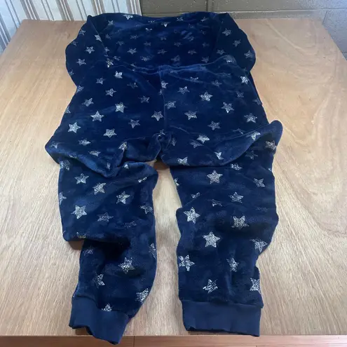 secret treasures Plush Star Pajama Set XL 16-18 Navy Cozy Winter Holiday Gift