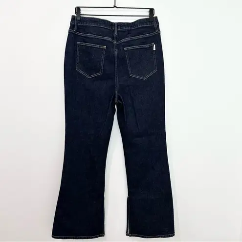 Oliver Logan  Russell Flare Jean Slow Denim Dark Wash High Rise size 31