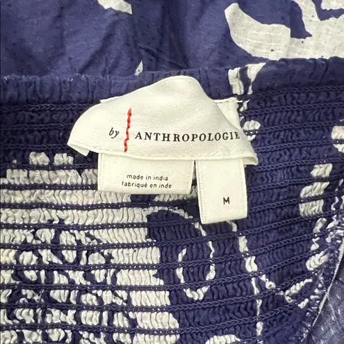 Anthropologie Blue Floral Casual Beach Wrap Pant Size Medium