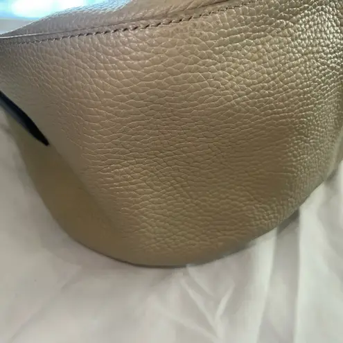 Tory Burch Leather Ellen Colorblock Leather Satchel Handbag Hobo Bag, Preloved Tan