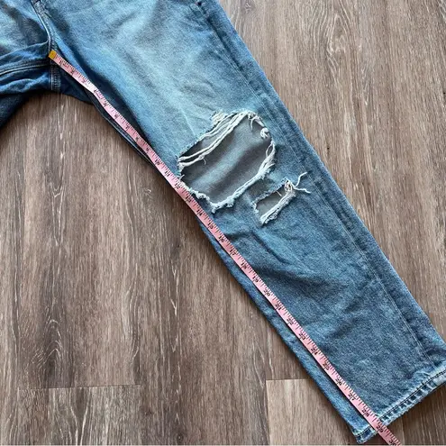 American Eagle  mom jean distressed