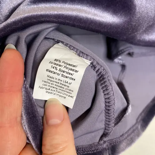 Beyond Yoga NWT Truly Velvet Long Sleeve Crop Top Deep Amethyst Size XS