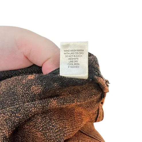 Aratta Silent Journey Coolness Floral Jacquard Sleeve Oversized Shacket Small Brown