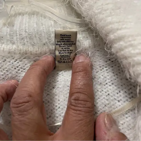 G.H. Bass & Co Size S Sweater Black, Tan and Cream Snap Cardigan Cowl Neck White