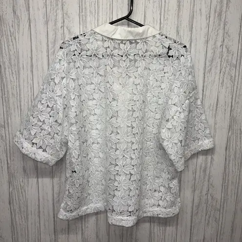 Womens Size M Kate Spade Lace Top White EUC Size M