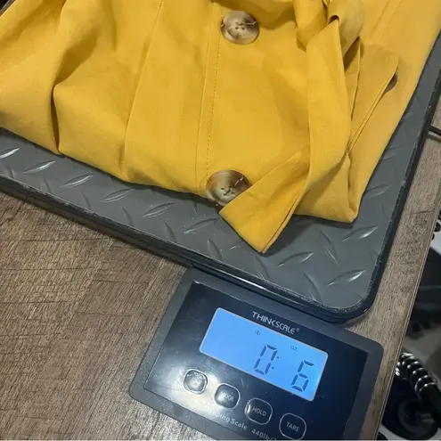 Sadie Love Mini Skirt Womens Size Large Yellow Gold Belt Tie Boho Preppy Simple