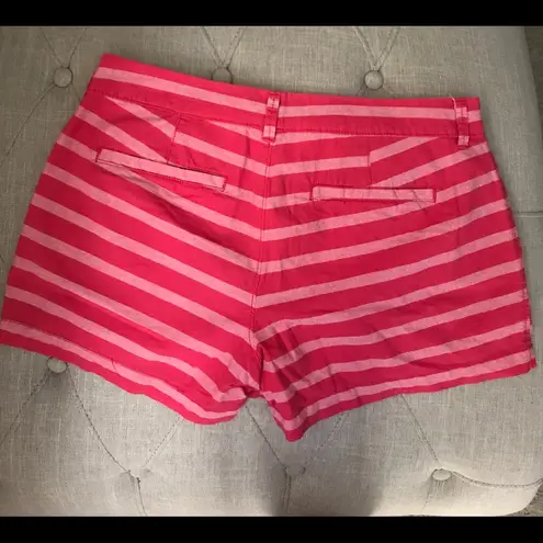 Old Navy  Pink and Red Stripe Cotton Shorts