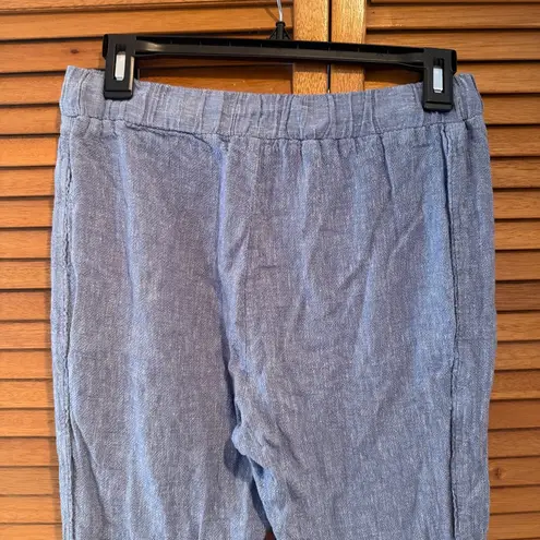Ellen Tracy Linen Women’s Blue Wash Pants Sz S