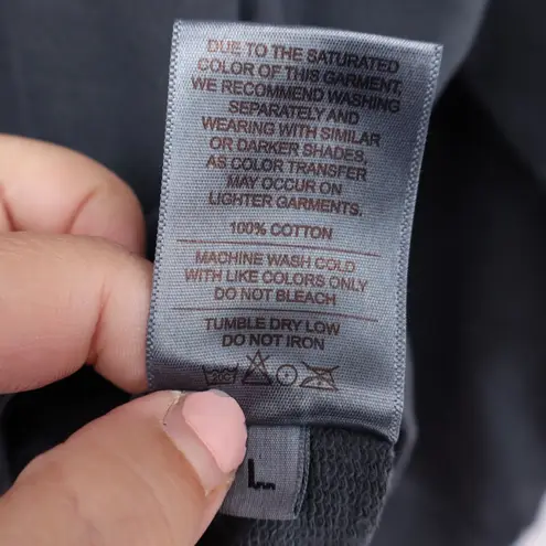 American Giant Crew Neck Sweatshirt Grey Textured Cotton Size L Made In USA Gray Size L