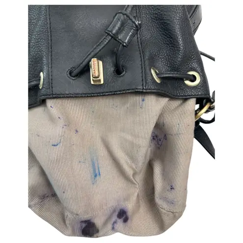 Radley London Black Leather Mini Bucket Bag Crossbody Satchel - READ