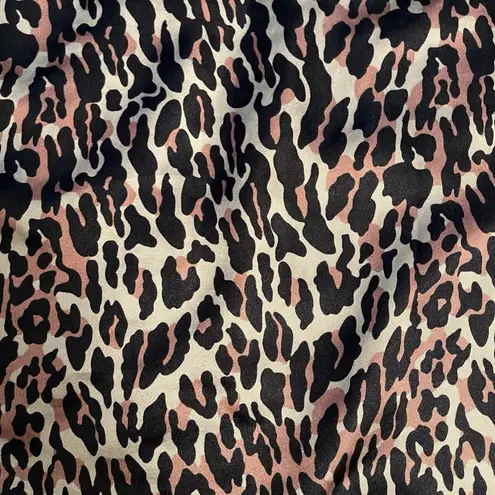 Betsey Johnson  Faux Fur Vest Black~ Animal Print Lining EUC