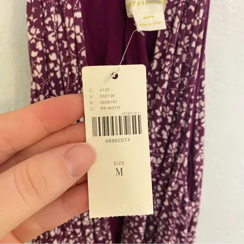 Maeve Anthroplogie  womens Claremonto floral jumpsuit size medium NWT purple