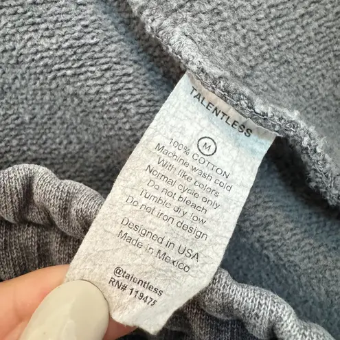 Talentless Heavyweight Slim Jogger Sweat Pants in Washed Gray Lounge Size Medium