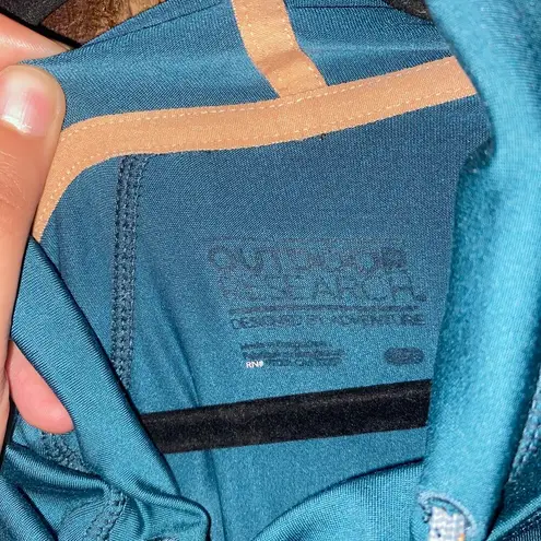 Outdoor Research Teal Blue Chain Reaction Hoodie Hoody Women's Size Large