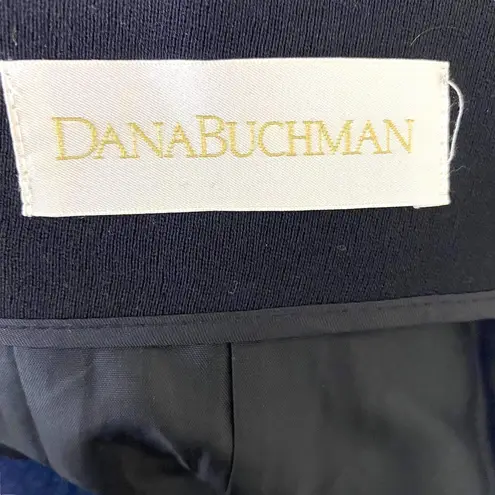 Dana Buchman 00s Vintage Black Wool Pull On Pencil Skirt