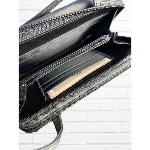 Kathy Ireland Purse Crossbody Grey Blue Flower Floral