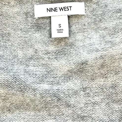 Nine West Light Gray Open Front Long Cardigan