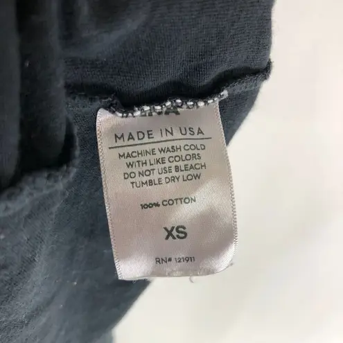 LNA Womens T Shirt Dress Cut Outs Cotton Black XS