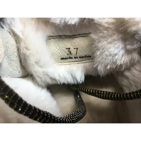 Voile Blanche Penelope Women's 6.5 Gray Lace Up Mid Top Round Toe Chukka Boots