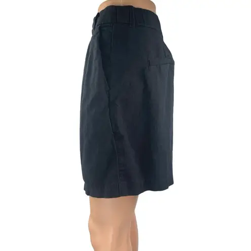 Abercrombie & Fitch  Women's Black Pleated High Waist Wide Leg Bermuda Shorts S