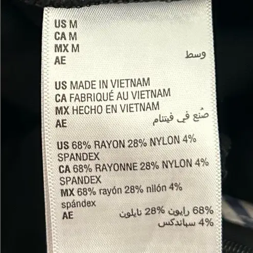 ON 34th Black Boot Cut kick flare Ponte Ankle Pants Size Medium