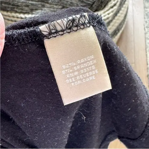 Joan Vass Black Sleeveless Scoop Neck Sundress