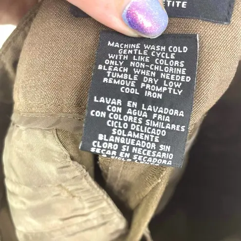 Rafaella Brown Straight Leg Dress Pants