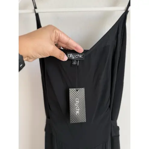 City Chic Women's Black Sara Jumpsuit Plus Size Women's Size M/18 NEW Pockets