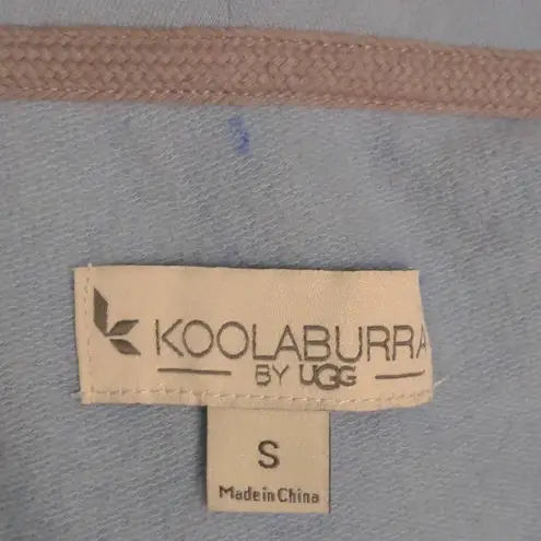 Koolaburra by Ugg Womens Pullover Sweatshirt Blue 1/2 Zip Loose Fit Pockets S