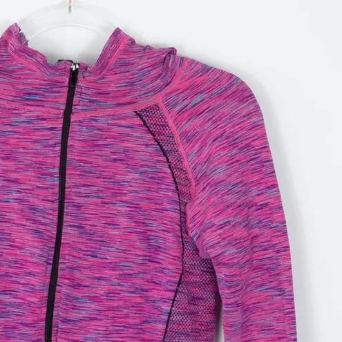 IAB MFG Pink Full Zip Contour Hoodie Jacket Womens Size Medium
