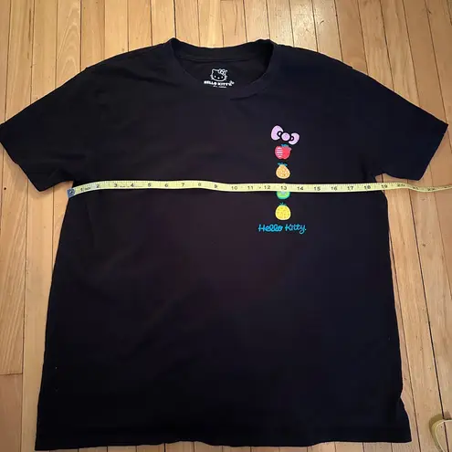 Sanrio Hello Kitty Black Farmers Market Fruit T-Shirt, Size M