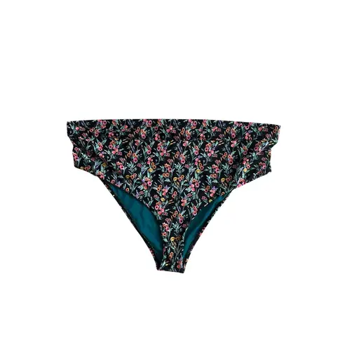 Body Glove Floral Black Bikini Swim Bottoms Size 3X NEW NW T