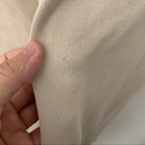 COS Beige Tan Lagenlook Slinky Knit Mini Dress Womens Size Small