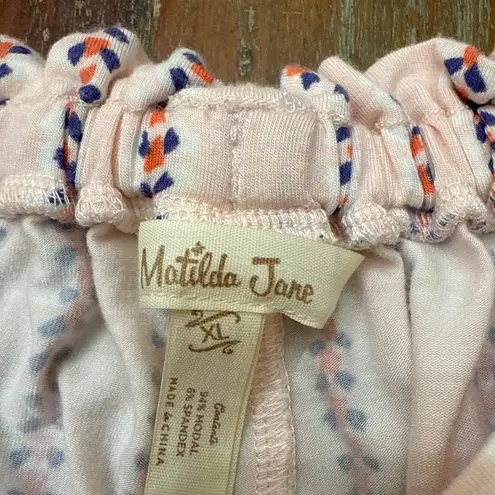 Matilda Jane Women's Soft Pink Striped Ruffle Shorts XL