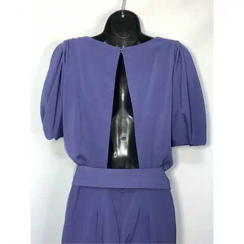 C. Luce Short Cold Shoulder Tie Waist Cut Out Back Mini Dress Blue Size Small