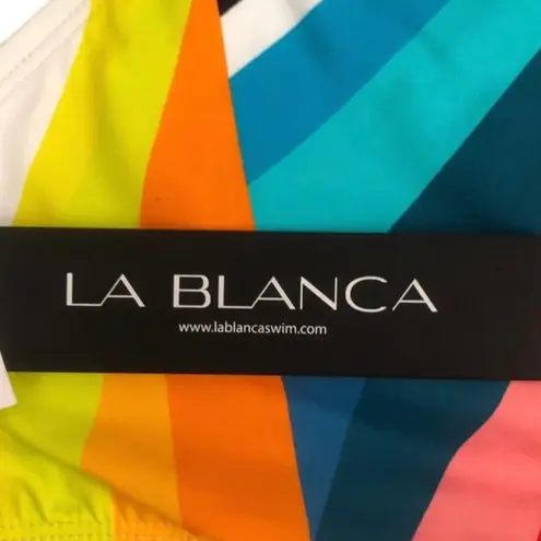 La Blanca NWT Women's Sunscape Side-Shirred Hipster Bikini Bottom Size 16