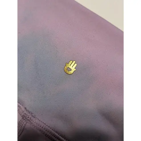 Spiritual Gangster  Tie Dye Scallop Hem Leggings Pink Blue Womens Medium Workout