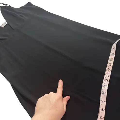 Proenza Schouler WHITE LABEL Black V-Neck Midi Slip Dress Tank LBD Classic Med M