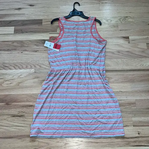 Olive & Oak Striped Tank Top Dress | Cali Coral & Heather Grey Stripe
