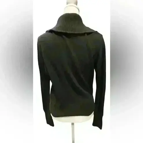 Banana Republic  Black Zip Up Botton Coat 100% Cotton Long Sleeve