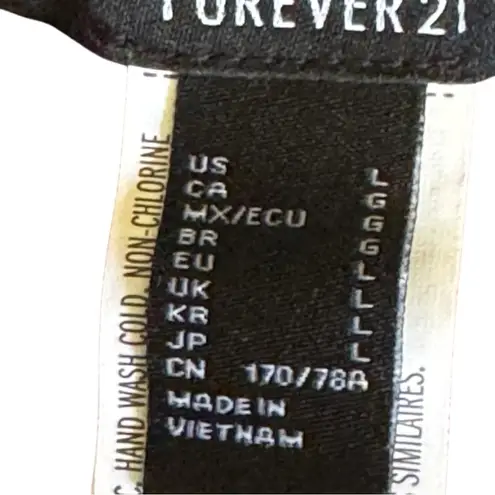 Forever 21  Velvet Wine Elastic Waist  Leggings Sz L