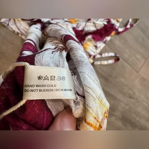 Simonetta White and Yellow Sundress Sleeveless Spaghetti Strap