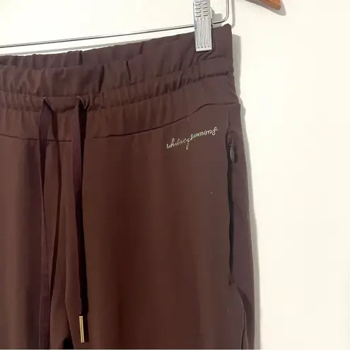 Gymshark  x Whitney Simmons • chocolate joggers sz S