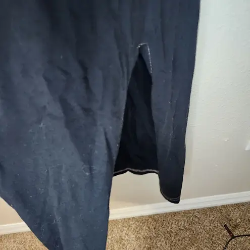 Pistola  black midi slit dress size S