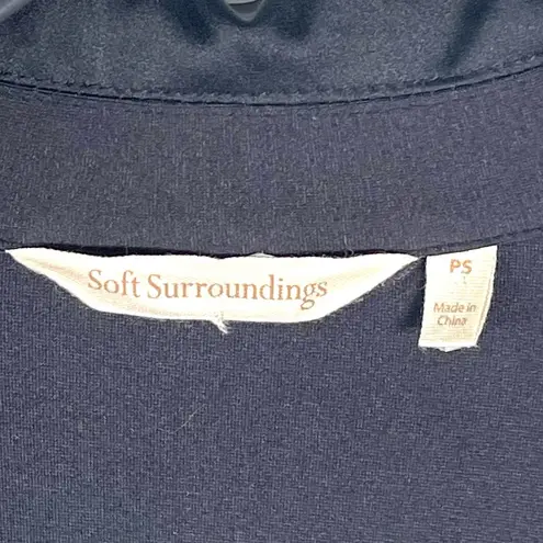 Soft Surroundings Simply Elegant Ponte Knit Wide Leg Jumpsuit Size PS