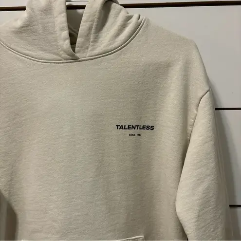 Talentless  Heavyweight Circle Logo Hoodie Cream